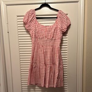 Pink Gingham Dress